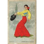 British and Foreign postcards. A collection of British and European postcards, mainly English