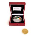 Michael Collins Commemorative Medals A silver and enamel medal the obverse with Michael Collins in