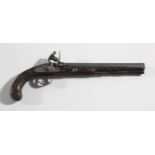 18th Century: Flintlock Pistol 15 inches with 10 inch barrel, no maker's name or other markings