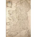 1712 John Senex, Map of Ireland Corrected from the latest observations etc. With inset map of the