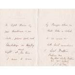 Circa 1830 to circa 1880 collection of autograph letters including Maria Edgeworth, James Sheridan