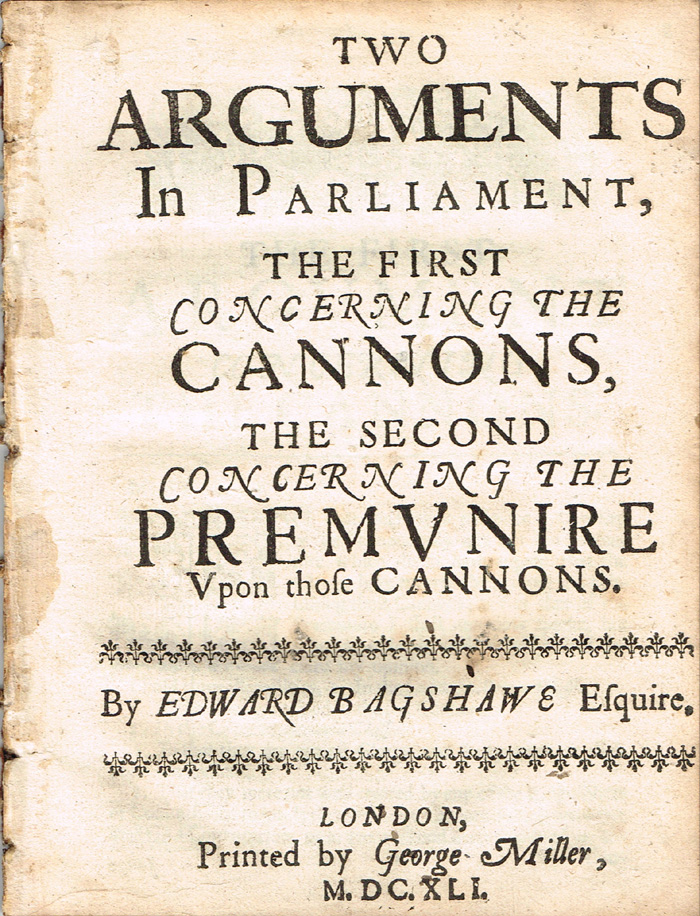 1640-1641. Pamphlets: England's Complaint To Jesus Christ and Two Arguments In Parliament. 1640 - Image 2 of 2