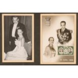 Prince Rainier and Princess Grace of Monaco, signed first day cover with stamps commemorating