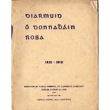 1915 (1 August). Diarmuid Ó Donnabáin Rosa, 1831-1915. Souvenir Booklet" Souvenir of Public
