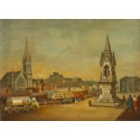 Drogheda, 1966, oil painting by Thomas Markey. (1885-1967) Oil on board. 24 x 33in. (60.96 x 83.