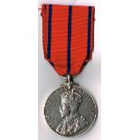 Royal Irish Constabulary George V Visit to Ireland medal. 1911 coronation of George V, with dates of