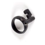 Roman Ring Key East Anglia, a bronze finger ring with key. 0¾ x 1in. (1.91 x 2.54cm) Landscape