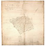 1811 (June). Map of Ballamanus Wood, County Wicklow, in the Rosanna Estate of William Tighe. Drawn