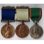 Royal Irish Constabulary group of three medals for Royal Visits to Ireland. To Superintendant