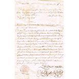1748-1753 Archive of bills, legal manuscripts and letters concerning Edward and John Hendrick,
