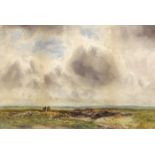 Wycliffe Egginton RI RWS (1875-1951) RETURN HOME watercolour signed lower right 14¾ x 21¾in. (37.