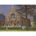 Aloysius C. O’Kelly (1853-1936) THE GOOD SAMARITAN LUTHERAN CHURCH, ROOSEVELT ISLAND, NEW YORK oil