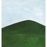 Charles Brady HRHA (1926-1997) GREEN HILL AGAINST BLUE SKY oil on canvas signed lower left 18 x