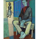 Gerard Dillon (1916-1971) PORTRAIT OF DAN O'NEILL, 1952 oil on canvas signed lower right; with