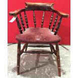 Oak captains chair