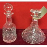 Two Stuart crystal decanters