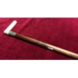 Silver Banded Walking Cane