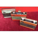 Three Vintage Roberts Radios