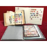 Three Stamp Albums Containing Assorted Stamps