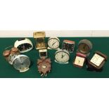 Assorted alarm clocks and others, retro ETC.