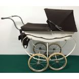 Vintage coach built dolls pram