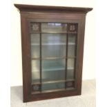 Glazed door cabinet top