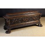 A Fine Carved Italian Walnut Armorial Ca