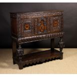 A 17th Century Leeds Type Carved & Inlai
