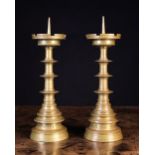 A Pair of Gothic Revival Pricket Sticks.