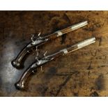 A Pair of Mid 18th Century Flintlock Pis