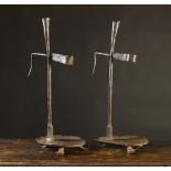 A Pair of Wrought Iron Peerman/Candle La