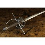 A 16th Century French Rapier.  The blade