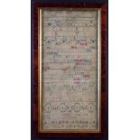 An 18th Century Sampler by Susan Hownet