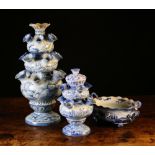 Three Pieces of Antique Blue & White Mai