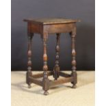 A Tall 18th Century Oak Stool or Stand.