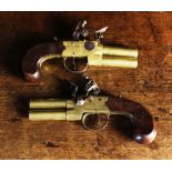 A Pair of Flintlock Over & Under Tap-Act