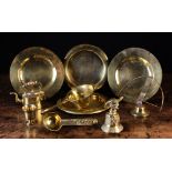 A Collection of Decorative Brassware: A