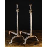 A Pair of 18th Century Wrought Iron Fire