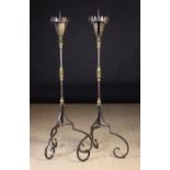 A Pair of Fine 17th Century Wrought Iron