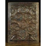 A 16th Century French Carved Oak Panel e