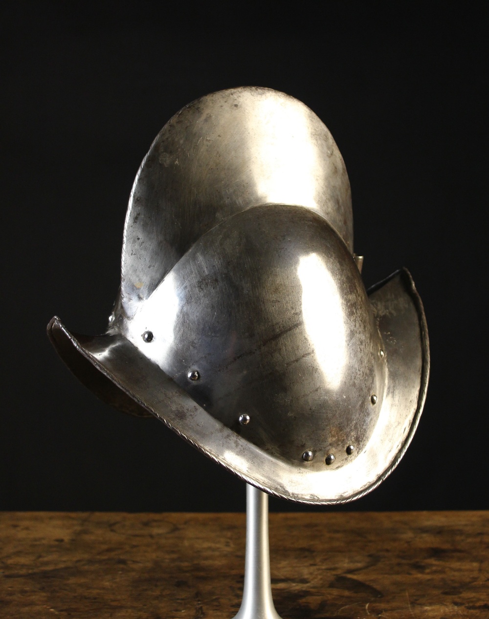 A Good Mid 16th Century Morion Helmet.