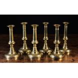 A Set of Six Early 19th Century Brass Ej