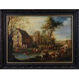 An 18th Century Oil on Canvas: Landscape