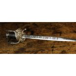 A 17th Century Rapier with pierced shell