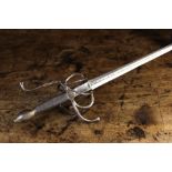 A 16th Century Rapier with etched inscri