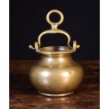A Small 16th/17th Century Brass Pot. The