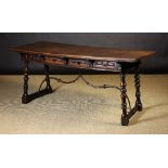 A 17th Century Spanish Walnut Table of f