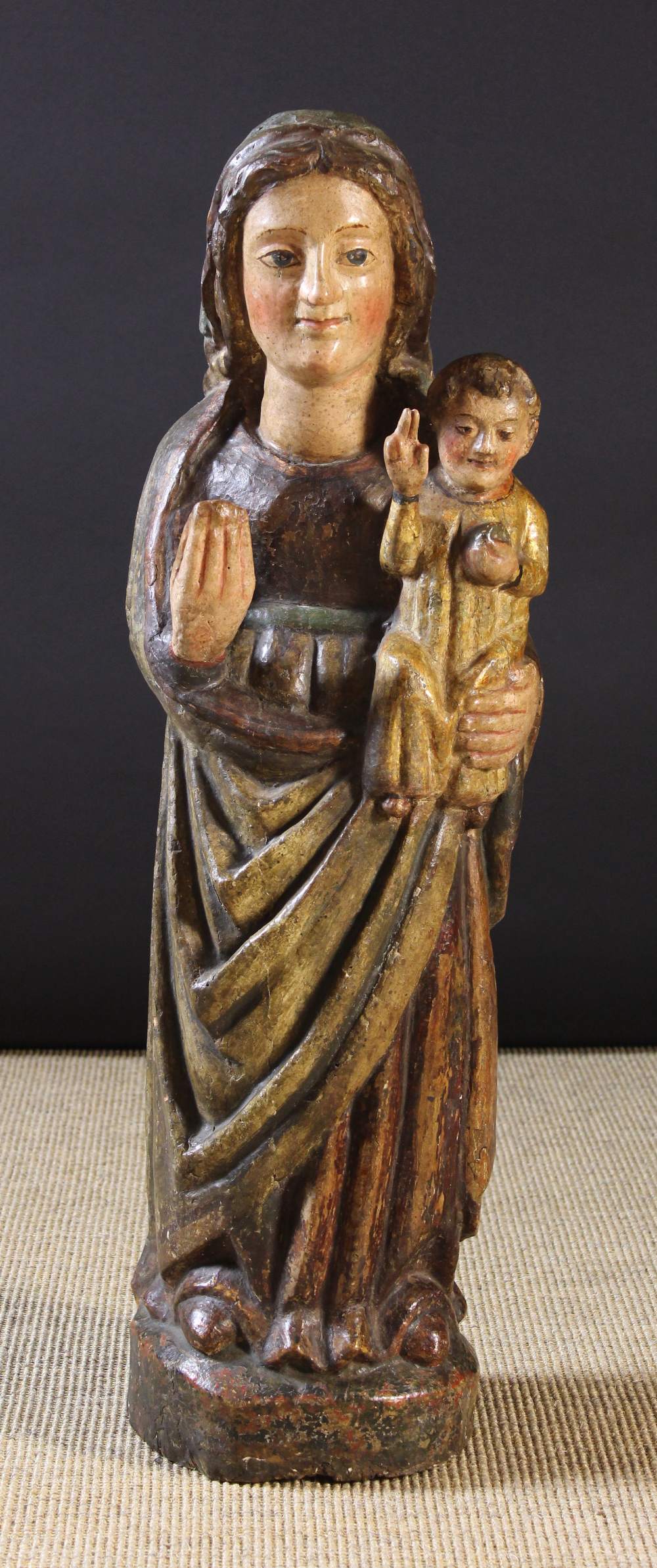 A 15th/16th Century Polychromed Carving