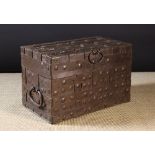 A 16th Century Iron Clad Strong Box boun