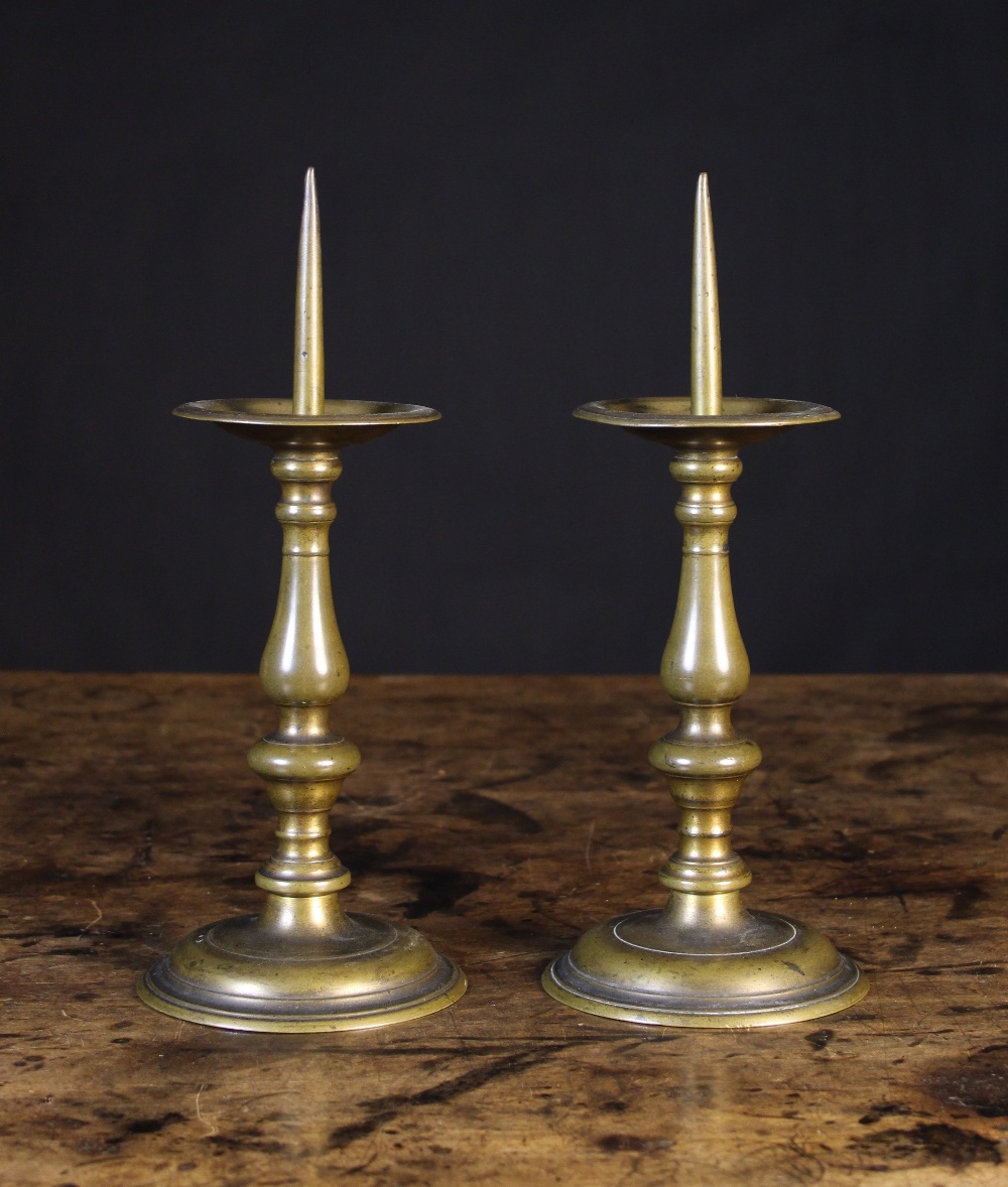 A Pair of 17th Century French Bronze Pri